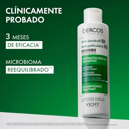 VICHY ▫️ Dercos Technique, Champô anticaspa, Para cabelos oleosos, 200 ml 6