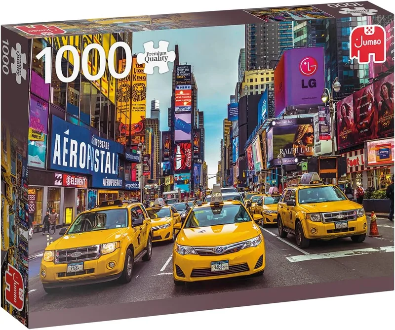 Jumbo ▫️ Puzzles New York Taxis 1000 Pieces Puzzles Adult Spanish Puzzle 1000 Pieces