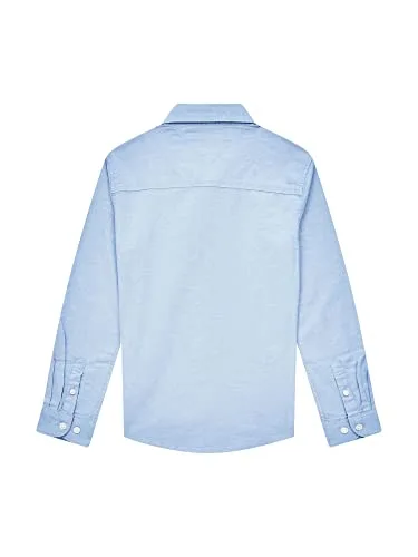 Tommy Hilfiger ▫️ Camisa para rapazes, modelo Oxford, em tecido elástico 2
