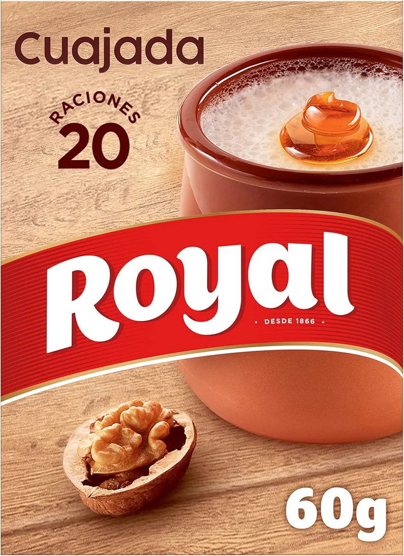 Royal ▫️ Cuajada, Preparação em Pó, 20 porções, Embalagem de 5 x 12 g - 60 g