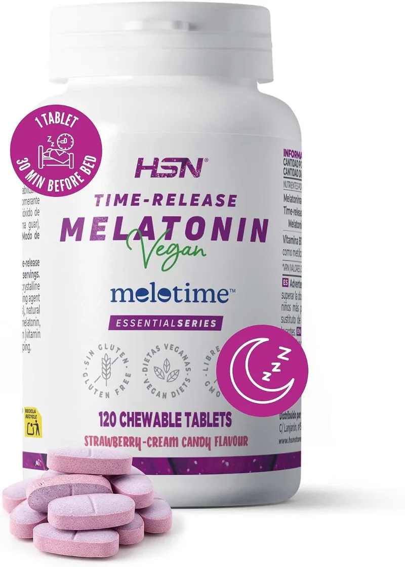HSN ▫️ Melatonina 1,9 mg de libertação sequencial | 120 comprimidos mastigáveis