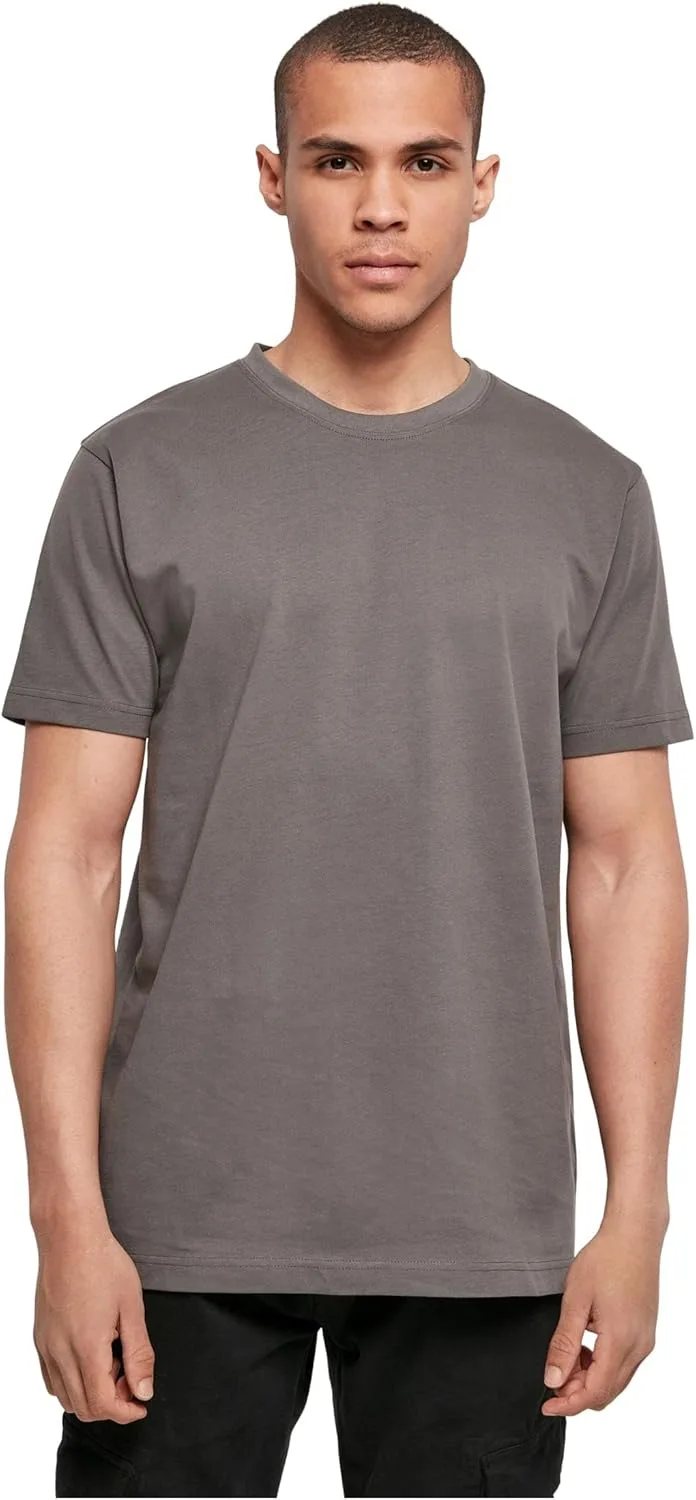 Build Your Brand ▫️ By004 - T-shirt de gola redonda para homem (pacote de 1)