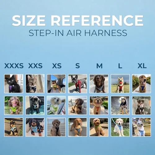 Best Pet Supplies ▫️ Voyager Step-in Air - Arnês em malha para todos os tipos de clima e trela refletora de 5 pés com pega em neoprene, para cães pequenos, médios e grandes, com rebordo preto/rosa, tamanho S 7