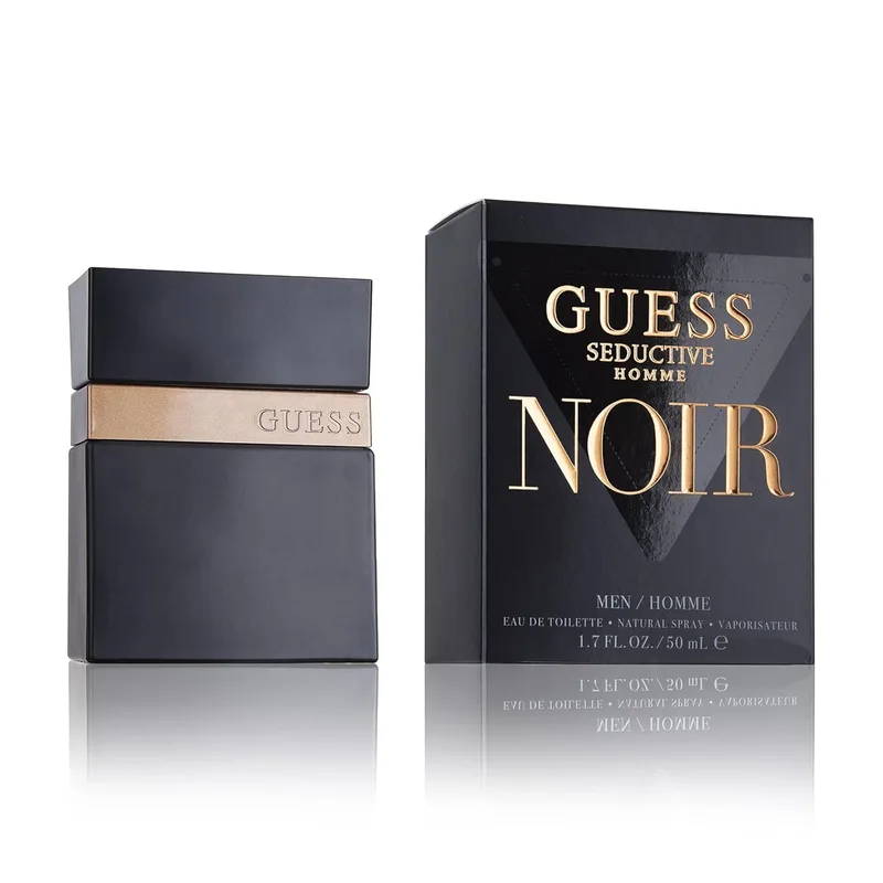 GUESS Seductive Noir, Eau de Toilette, Perfume de Homem, Fougère Oriental Picante, Fragrância Sedutora, Longa Duração