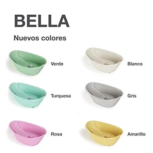 OKBABY ▫️ Kit Bella: banheira com suporte - Ideal para a hora do banho dos 0 aos 12 meses - Rosa 6