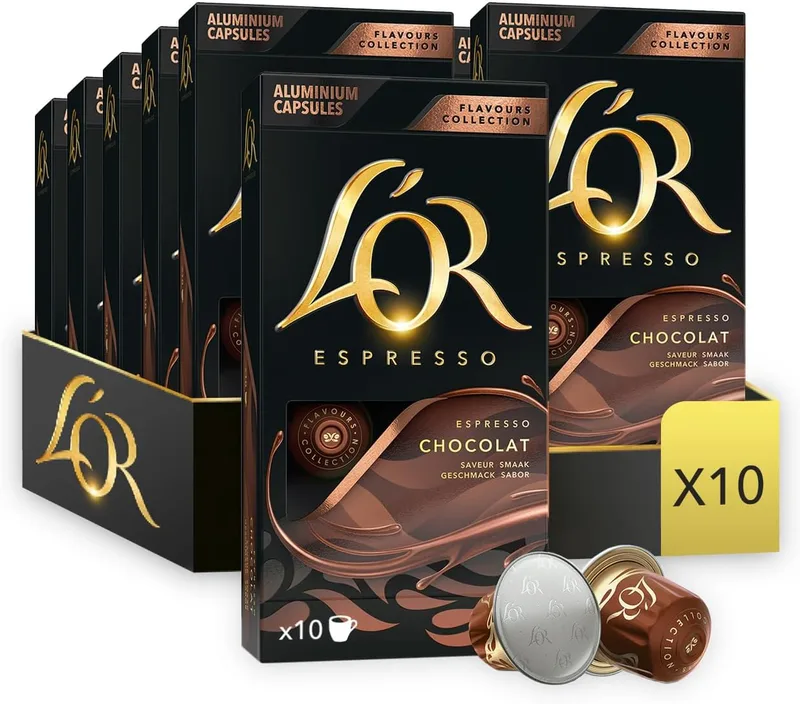 L'OR ▫️ Flavours Café Expresso com Chocolate | 100 cápsulas