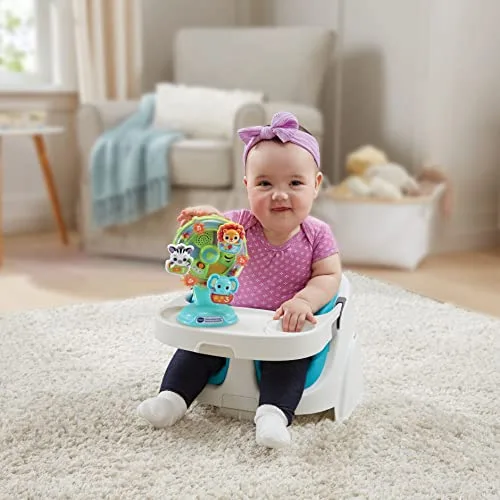 VTech ▫️ Roda Musical para Bebés «Aprende com os Animais», Brinquedo Educativo para a cadeira de alimentação, Presente para bebés a partir dos 6 meses, Inclui ventosa, Versão ESP 3