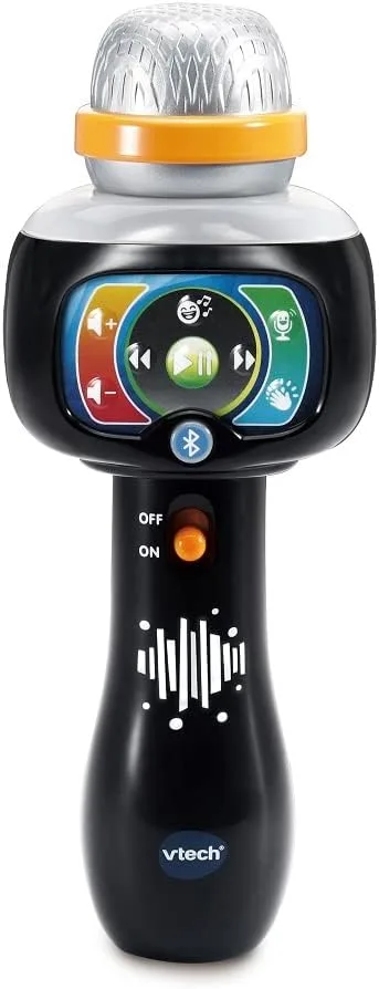 VTech ▫️ Microfone de karaoke infantil Karaoke Sing with Me, preto, versão ESP, para crianças a partir dos 2 anos