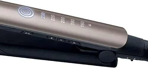 Remington ▫️ Alisador de cabelo com ecrã digital, 160-230 °C, sensor de proteção contra o calor para reduzir os danos capilares, revestimento cerâmico com queratina e óleo de amêndoa «Keratin Therapy», S8593 4