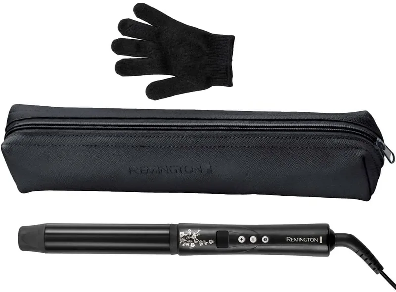 Remington ▫️ Modelador de Cabelo Pearl - Cerâmica Avançada com Pérola, Modelador de Cabelo com cilindro de 32 mm, Cria caracóis grandes e ondas suaves, Temperatura até 210 °C, Digital, Ponta fria - CI9533 3