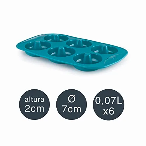 LACOR ▫️ 68760 - Formas para pastelaria Platinum, forma para donuts, forma de silicone 2