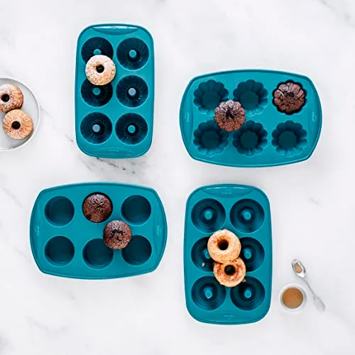 LACOR ▫️ 68760 - Formas para pastelaria Platinum, forma para donuts, forma de silicone 3
