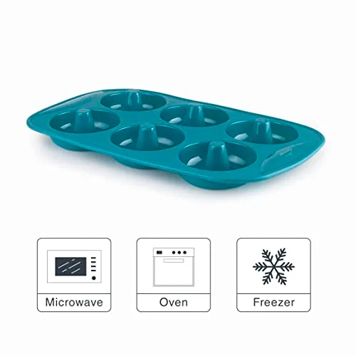 LACOR ▫️ 68760 - Formas para pastelaria Platinum, forma para donuts, forma de silicone 6