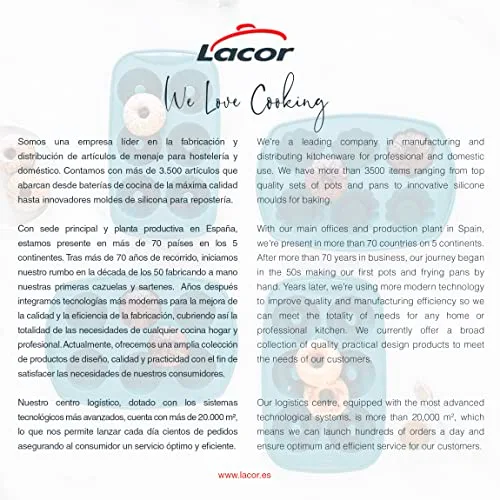 LACOR ▫️ 68760 - Formas para pastelaria Platinum, forma para donuts, forma de silicone 7