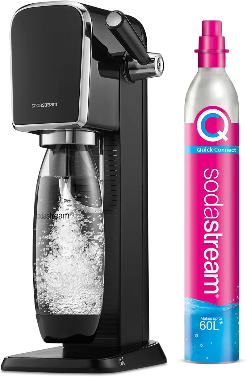 sodastream ▫️ Art – Máquina para preparar água com gás e as suas bebidas favoritas, preta