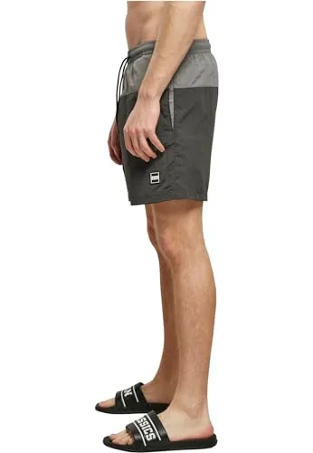Urban Classics ▫️ Calções de banho para homem Block Swim Shorts, calções de banho para homem, de secagem rápida, disponíveis em várias cores, tamanhos XS-5XL 4
