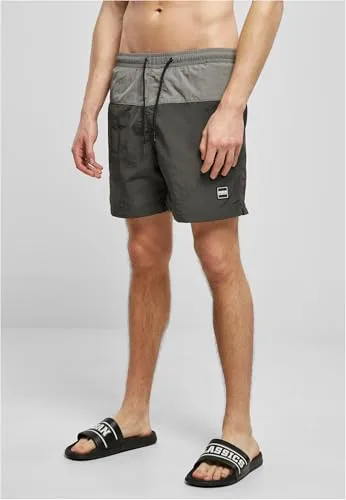 Urban Classics ▫️ Calções de banho para homem Block Swim Shorts, calções de banho para homem, de secagem rápida, disponíveis em várias cores, tamanhos XS-5XL 5