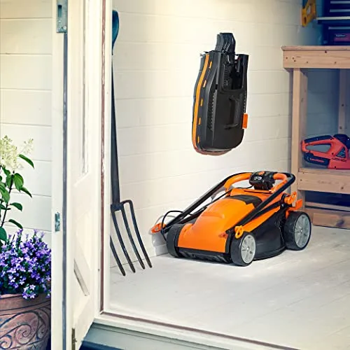 LawnMaster ▫️ Cortador de relva elétrico de 1400 W, 34 cm, cesto de 32 L, 300 m² 2