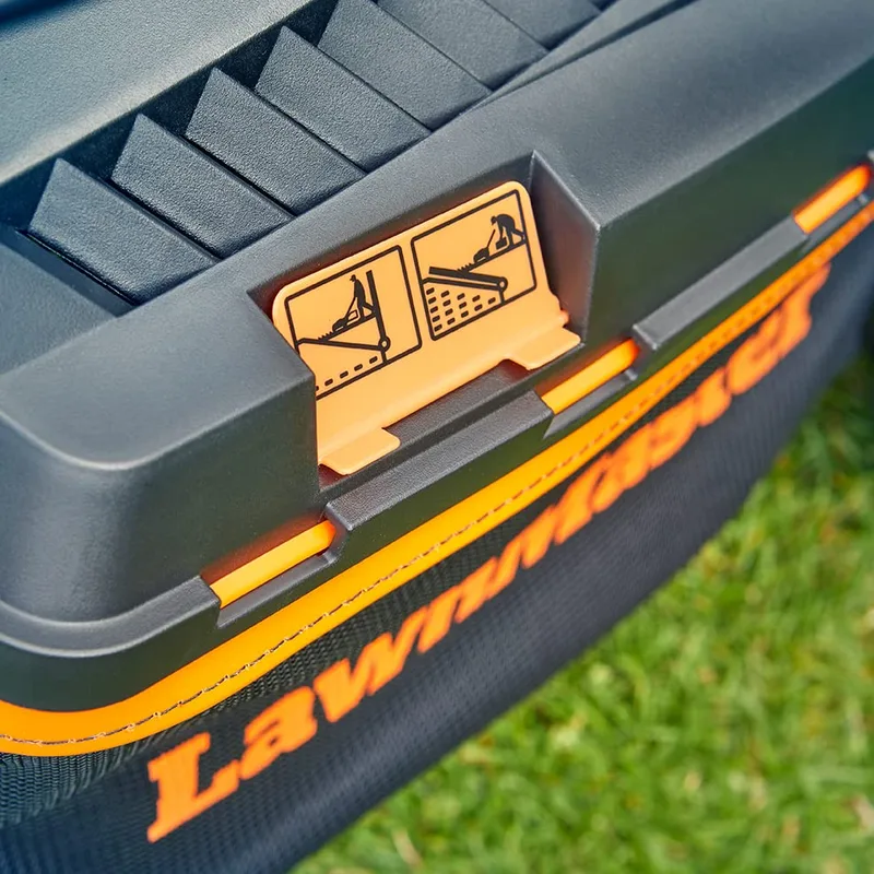 LawnMaster ▫️ Cortador de relva elétrico de 1400 W, 34 cm, cesto de 32 L, 300 m² 4