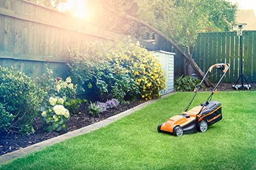 LawnMaster ▫️ Cortador de relva elétrico de 1400 W, 34 cm, cesto de 32 L, 300 m² 5