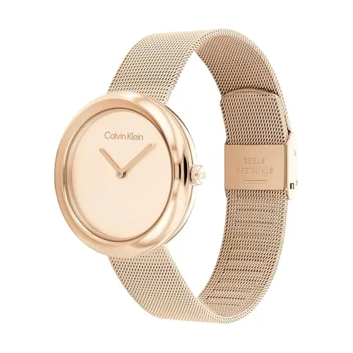 Calvin Klein ▫️ Relógio analógico para mulher da coleção Twisted Bezel, com bracelete em aço inoxidável 2