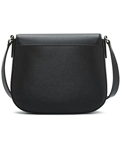 DKNY ▫️ Bryant Saddle - Mala para mulher, cor preta/dourada, tamanho único, Preto/Dourado, tamanho único 3