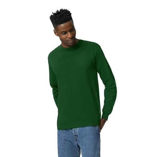 Gildan ▫️ Camisola de manga comprida em Ultra Cotton, modelo G2400, camisola para homem (pacote de 10) 2