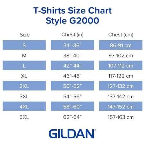 Gildan ▫️ Camisola de algodão para homem, modelo G2000, embalagem de 10 unidades 6