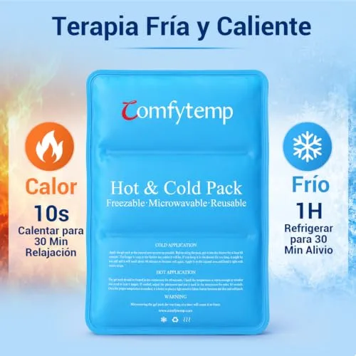 Comfytemp ▫️ Gelo para Lesões Reutilizável, Saco de Gel Frio Grande 27 x 37 cm 3
