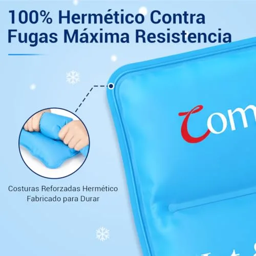 Comfytemp ▫️ Gelo para Lesões Reutilizável, Saco de Gel Frio Grande 27 x 37 cm 6