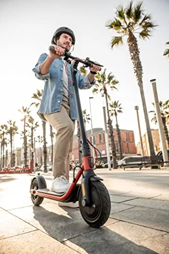 Segway-Ninebot ▫️ trotineta elétrica, modelo D38E para adultos, velocidade máxima de 25 km/h, autonomia até 38 km, travão dianteiro eletrónico e travão traseiro de tambor 6