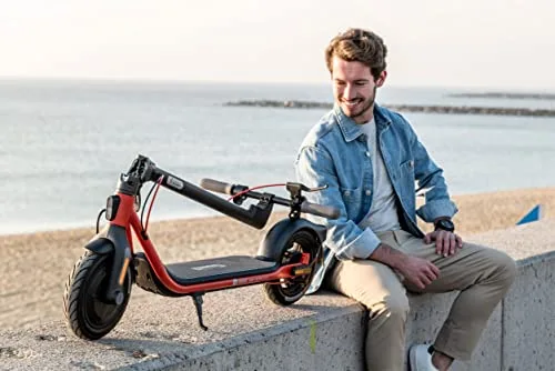 Segway-Ninebot ▫️ trotineta elétrica, modelo D38E para adultos, velocidade máxima de 25 km/h, autonomia até 38 km, travão dianteiro eletrónico e travão traseiro de tambor 7