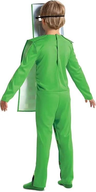 Minecraft ▫️ Fato infantil de Creeper Licença Oficial da Disguise, ajuste confortável e design detalhado, Para idades entre os 7 e os 8 anos, 4 e os 6 anos, 3 e os 4 anos, 7 e os 8 anos, 4 e os 6 anos, 3 e os 4 anos 3