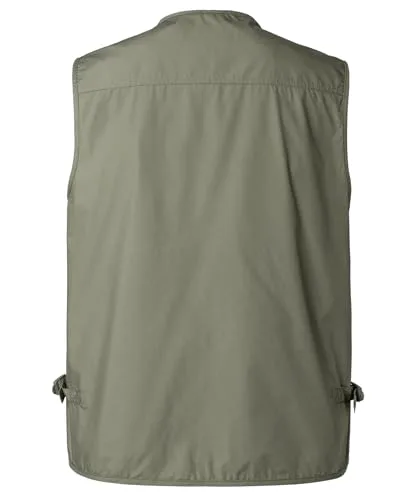 Yukirtiq ▫️ Coletes de pesca respiráveis para homem, com vários bolsos; coletes táticos leves; coletes de trabalho; coletes para caça e caminhadas; coletes de secagem rápida 3