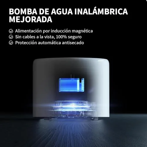 PETKIT ▫️ EVERSWEET Bebedouro para Gatos, Aço Inoxidável, Bomba Sem Fios, Controlo por Aplicação, Beberouro de 1,8 L para Gatos/Cães, Ultrassilencioso, Filtro Triplo, 3 Fluxos de Água, Não Favorece a Proliferação de Bactérias 2