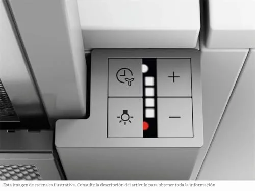 AEG ▫️ DPE5660M Exaustor extraível, 60 cm, 3 velocidades + modo intensivo, Potência até 660 m³/h, Nível de ruído de 60 dB(A), Painel incluído, Luzes LED, Aço inoxidável, Classe A 4