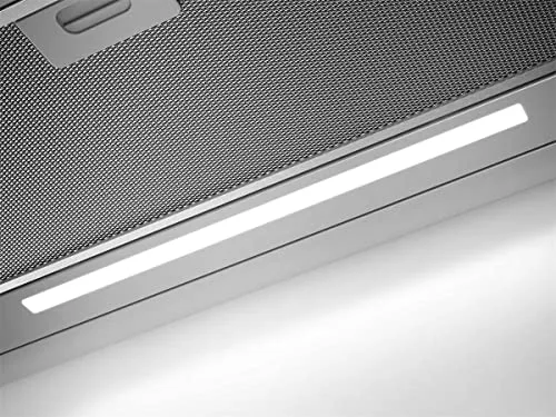 AEG ▫️ DPE5660M Exaustor extraível, 60 cm, 3 velocidades + modo intensivo, Potência até 660 m³/h, Nível de ruído de 60 dB(A), Painel incluído, Luzes LED, Aço inoxidável, Classe A 6