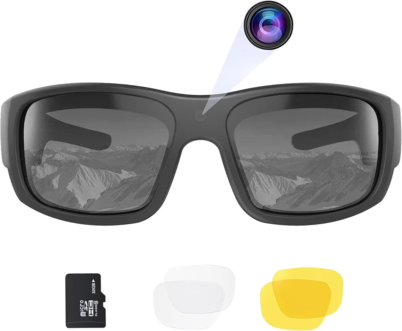 OhO sunshine ▫️ Óculos inteligentes OHO com câmara, gravação durante o carregamento, polarizados UV400, óculos com câmara HD 1080p, mãos-livres para o dia a dia, unissexo