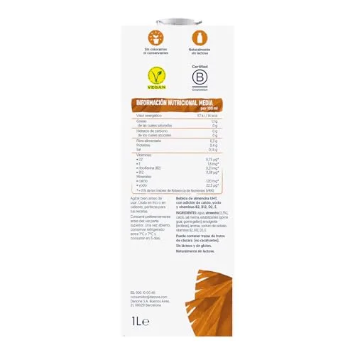 Alpro ▫️ Bebida Vegetal de Amêndoas sem Açúcar - Embalagem de 6 x 1 L 2