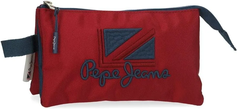Pepe Jeans ▫️ Mala Triple Red 22x12x5 cms Poliéster