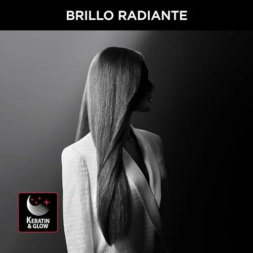 Rowenta ▫️ x Karl Lagerfeld Extra Liss SF411L — Alisador de cabelo com revestimento de queratina e turmalina, ecrã LED, desligamento automático, preto, 9 cm x 4,5 cm 3