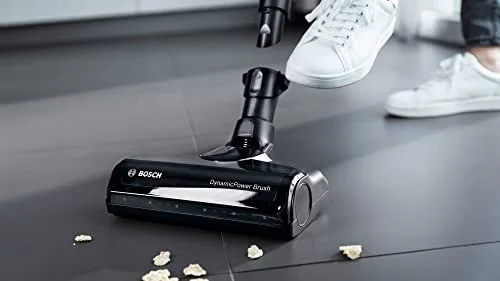 Bosch ▫️ Unlimited 7 BSS711W - Aspirador de mão sem fios e sem saco, bateria de substituição, tubo dobrável, filtro higiénico, 10 anos de garantia do motor, bocal XXL para estofos, iluminação 6