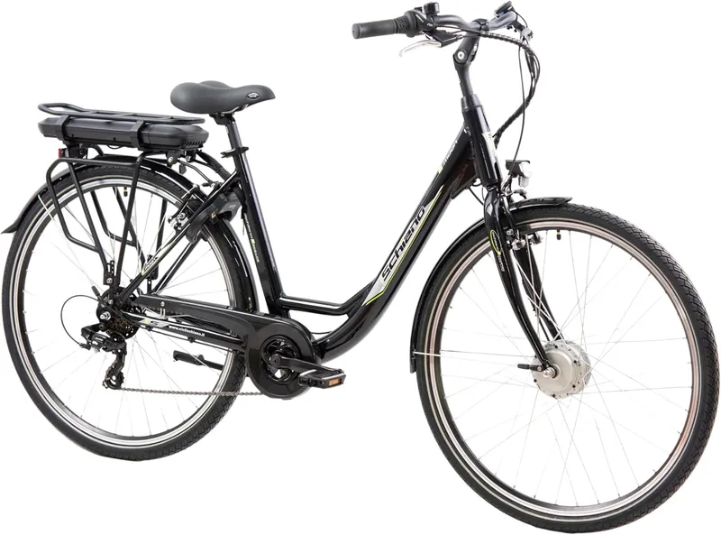 F.lli Schiano ▫️ E-Moon, bicicleta urbana eléctrica, 28", bateria 36V 13Ah amovível, motor 250W 40Nm, bicicleta urbana eléctrica, unissexo adulto, preto