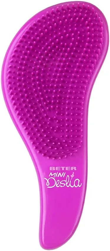 Beter ▫️ Deslia Mini escova desembaraçante para crianças_Tamanho de viagem_ Desembaraça o cabelo sem puxar
