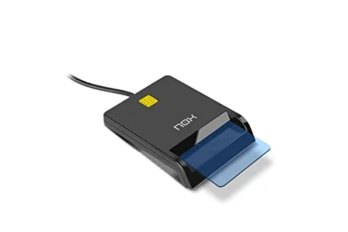 NOX XTREME PRODUCTS ▫️ Leitor Eletrónico de Cartões Citizen – Compatível com o Cartão de Cidadão (Portugal) e o DNI Eletrónico (Espanha), USB 2.0, Dimensões 65×85×18 mm, Preto 2
