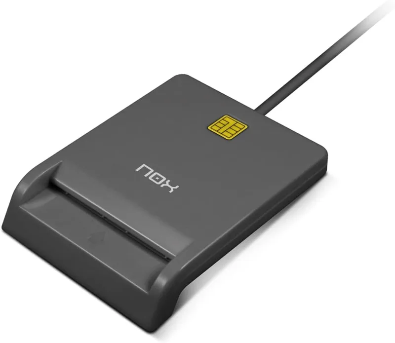 NOX XTREME PRODUCTS ▫️ Leitor Eletrónico de Cartões Citizen – Compatível com o Cartão de Cidadão (Portugal) e o DNI Eletrónico (Espanha), USB 2.0, Dimensões 65×85×18 mm, Preto