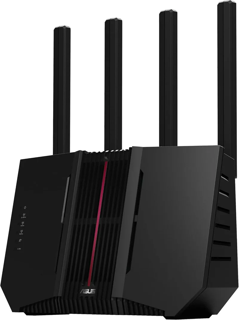 ASUS ▫️ RT-BE92U - Router Wi-Fi 7 tri-banda BE9700, compatível com 320 MHz e 4096-QAM, funcionamento multilink (MLO), deteção AI WAN, AiMesh, segurança de rede e funcionalidades VPN, Smart Home Master