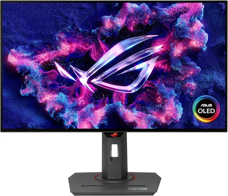 ASUS ▫️ ROG Strix OLED XG27AQDMG - Monitor para jogos WOLED de 27 polegadas 1440P, 240 Hz, 0,03 ms, dissipador de calor personalizado, anti-clicker, cuidado, brilho uniforme, G-Sync, DisplayWidget Center