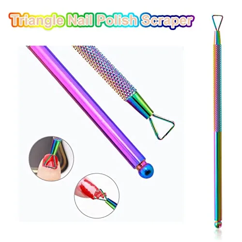 sularpek ▫️ Empurrador de cutículas, conjunto de 3 peças para cortar cutículas em aço inoxidável, removedor de cutículas para as unhas das mãos e dos pés 5