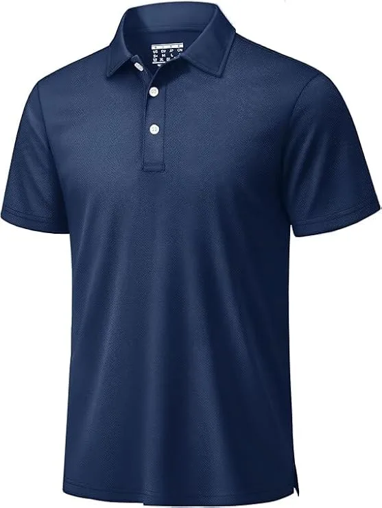 TACVASEN ▫️ Polo de manga curta para homem, polo de golfe para homem, camisas casuais de verão, t-shirt respirável, camisa técnica anti-transpiração, t-shirt básica justa